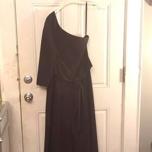 One sleeve black jumpsuit